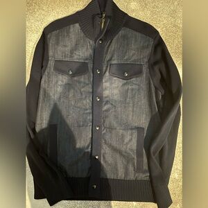 Banana Republic Denim Zip Up Cardigan